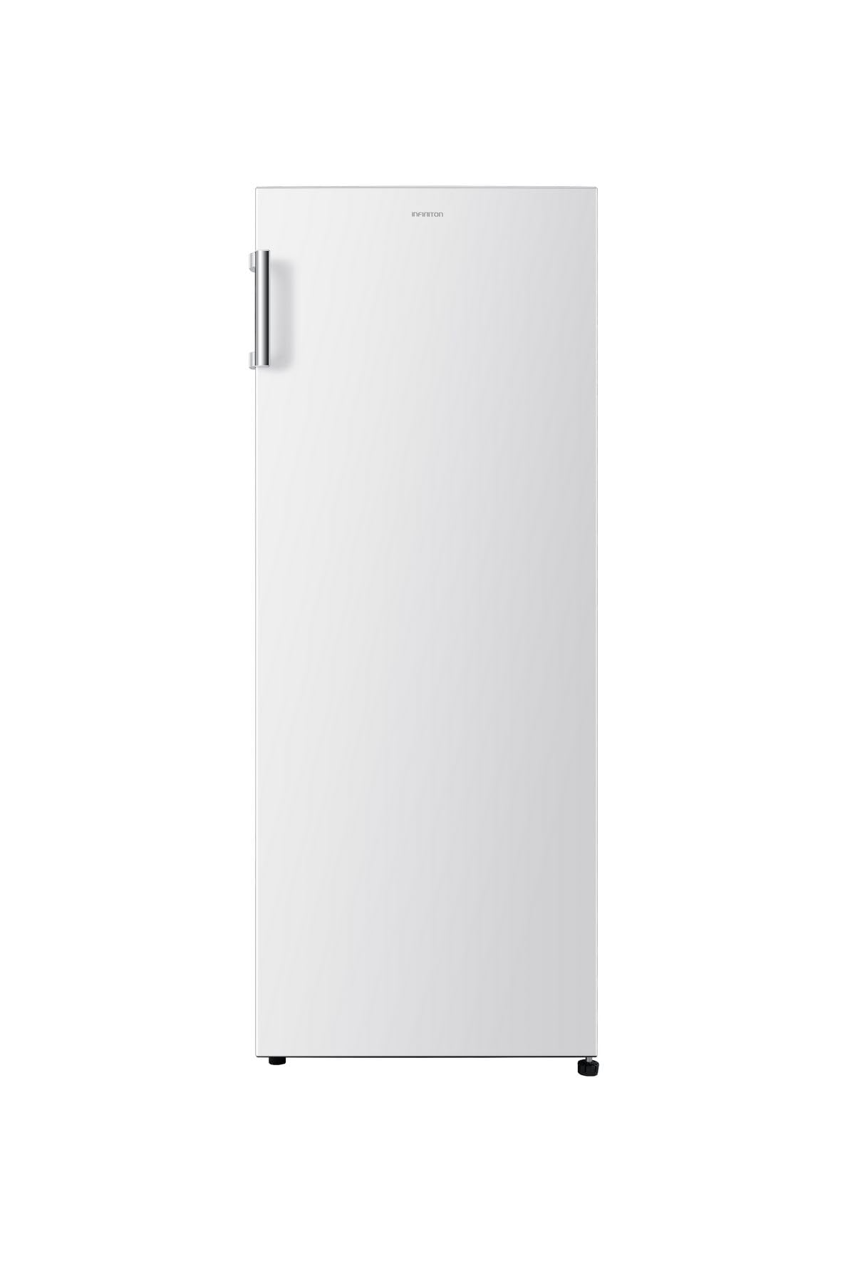 INFINITON Frigorifico Cooler CL-242L14BEC, 143 cm de Altura, E, 242 L, Puerta Reversible, Blanco, Tirador Exterior