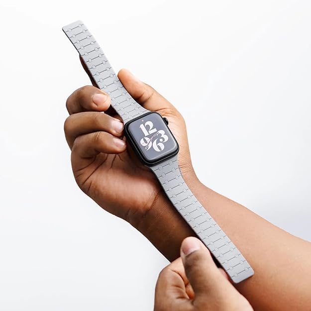 Image of DailyObjects Mag Grip Loop Watch Strap Compatible with Apple Watch Series 9 /8 /7 41mm, SE2 /SE /6 /5 /4 40mm, Series 3 38mm | Series10 42mm -Watch Not Included