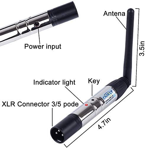 2,4 G ISM DMX512 Trasmettitore maschio / femmina
