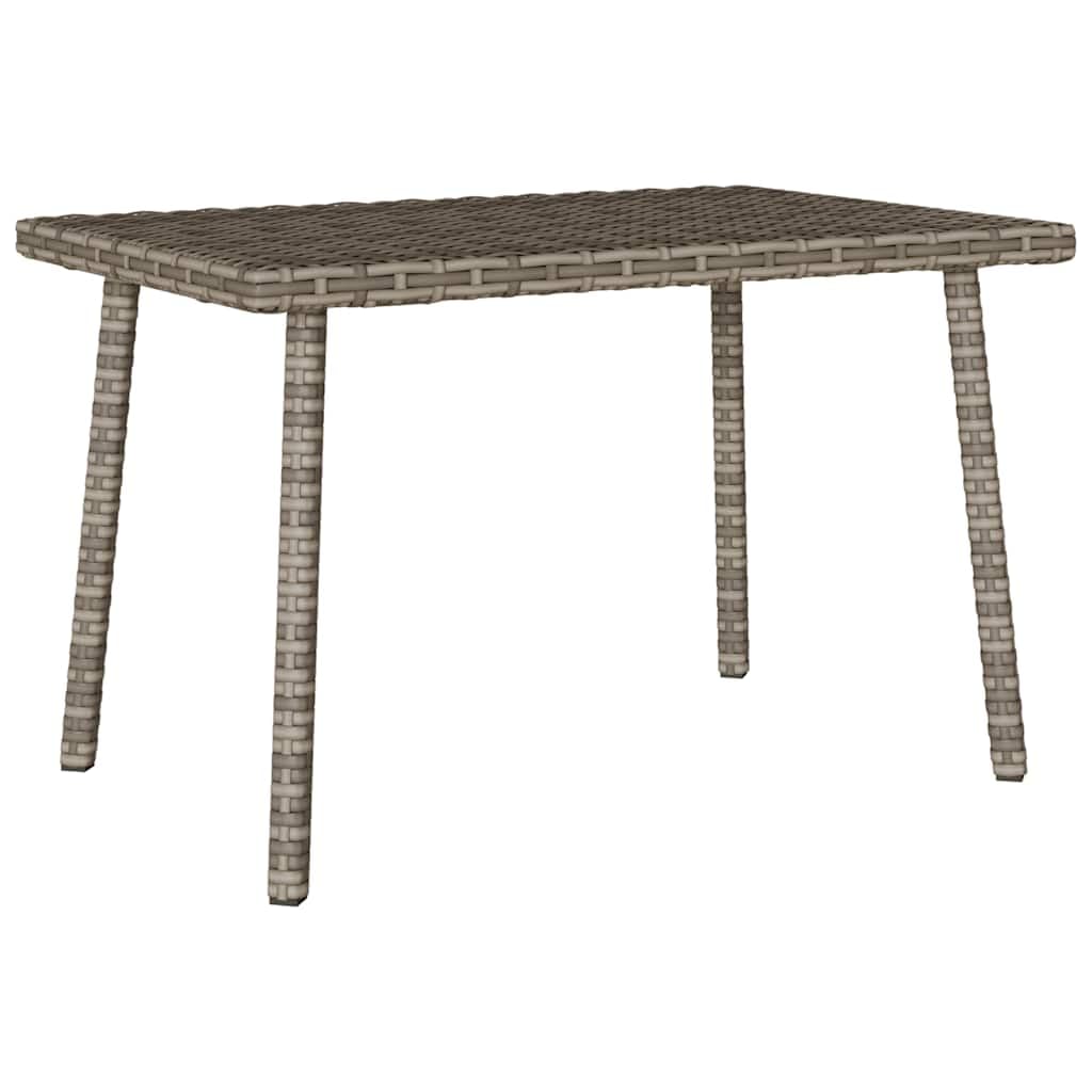 GCHDHAPB Home-Outdoor Home-Outdoor Tables,Garden Coffee Table Rectangular Grey 60x40x37 cm Poly Rattan