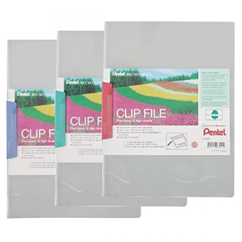 Pentel Recycology – Juego de dosieres con clip A4 archivo – Azul