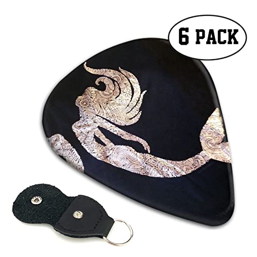 Black Mermaid Lot de 6 médiators pour guitare acoustique, guitare électrique, basse, ukulélé – fins, moyens et épais. - Les Beatles, Paul McCartney, John Lennon, RIngo Starr, George Harrison Black Mermaid Lot de 6 médiators pour guitare acoustique, guitare électrique, basse, ukulélé – fins, moyens et épais. – Image 3