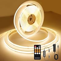 Amazon.co.jp: AXMOTUT COB LEDテープライト5m 24V 温白色 4000K 高