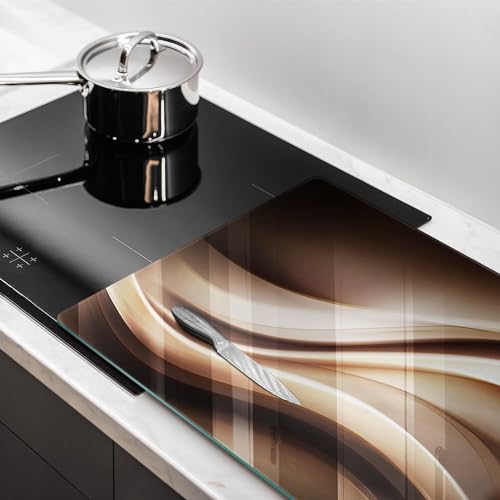 Plaque protection induction 80x52cm en verre anti-rayures pour plan de cuisson - 3