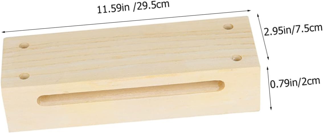 BESPORTBLE 2 Sets Wooden Percussion Instruments with Mallets Rhythm Sticks for Adults for Music Education Bands and Classroom Activities