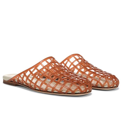 Image of Jelly Shoes for Women Jelly Mesh Flat Sandals Closed Toe Round Toe Slides Flats Slip on Summer Slippers Mules