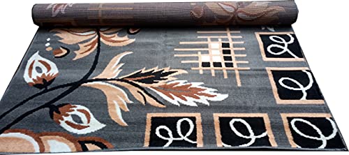 Image of Home Decore Acrylic Carpet for Your Living Room & Drawing Room Aywhere in Your Home (150x210 Black Colour)- 5x7 Feet