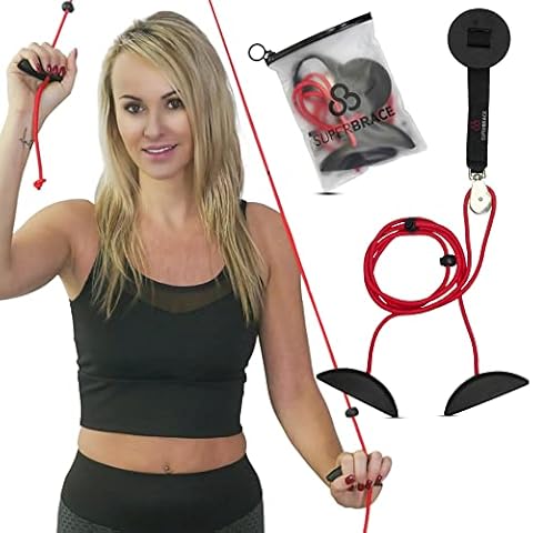 SuperBrace Shoulder Pulley Exercise Aid for Physiotherapy Rehabilitation Frozen Shoulder Surgery Home Workout Therapy Cover