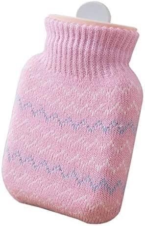 SKUZA Hot Water Bottle, Winter Cute Knitted Hot Water Bottle Hot Water Bottles Portable Hand Warmer Girls Pocket Hand Feet Hot Water Bags Warming Bag (Color : P) (Color : P)