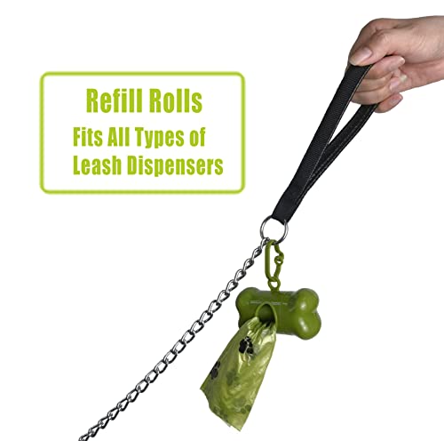 Metal Dog Leash 4Ft/6Ft Chew Proof Heavy Duty Dog Chain Leash For Medium Large Dogs, Comfortable Handle With Dog Waste Bag Holder, Improved Dog Safety & Comfort, Attaches To Pet Collar(4Ft Black)… #TOP2