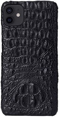 Coque iPhone 12 antichoc respirante étui cuir crocodile anti-surchauffe protection écran 6.1