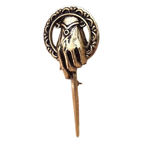 Graceful Goods GOT Antique Gold Tone Hand of The King Brooch Cover