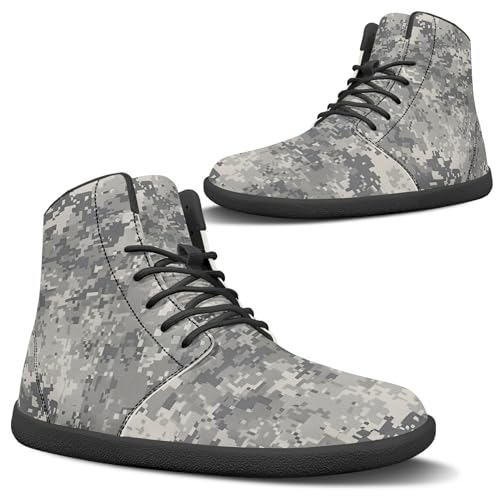 Image of Fashion Print Womens Mens High Top Barefoot Sneakers Flat Shoes