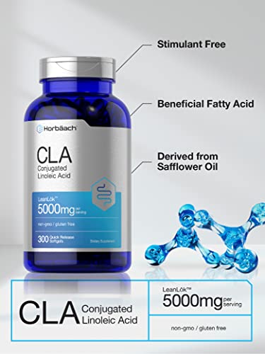 Horbäach CL2374 Cla Supplement | 300 Softgel Pills | Maximum Potency | Conjugated Lineolic Acid From Safflower Oil thumb #2