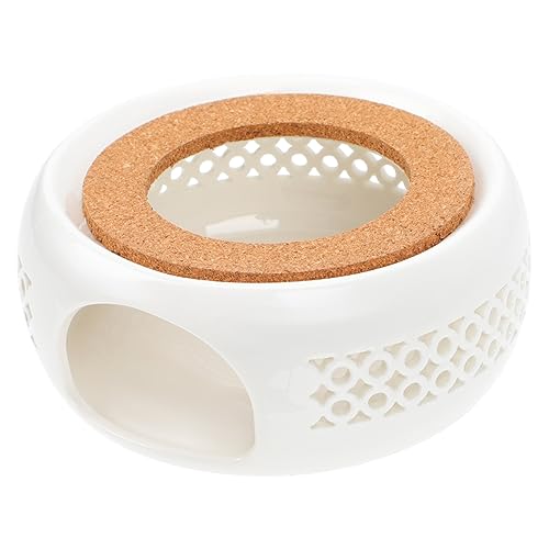 MAGICLULU Decorative Teapot Heating Base Elegant Kung Fu Tea Accessory Compact Teapot Warmer for Home Use Smooth Design with Ventilation Tea Stove Holder for Heat