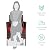 Best Choice Products 3-Piece Outdoor Wicker Conversation Bistro Set, Space Saving Patio Furniture for Garden w/Side Table - Brown/Red
