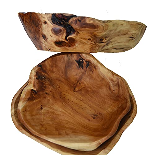 Jfflyit Creative Wood Bowl Root Carved Bowl Handmade Natural Real Wood Candy Serving Bowl thumb #3