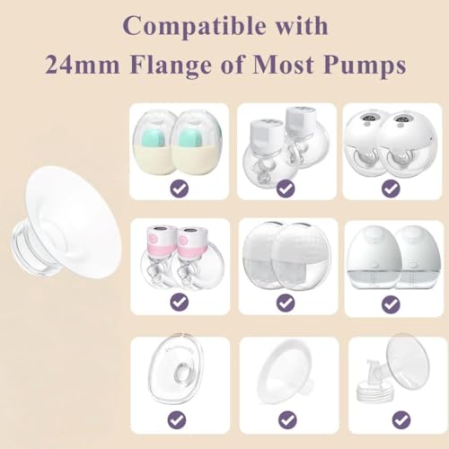 10 piezas de inserto para flange compatible con extractor de leche miniatura 2