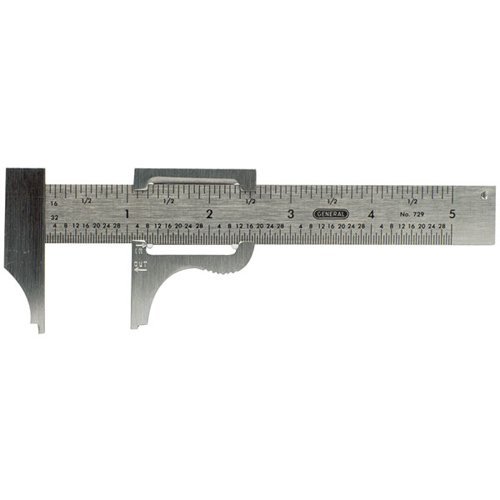 General Tool 729 Pocket Caliper 0-4" Range #729 (42581)