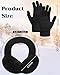 Senker Fashion Winter Ear Muffs Gloves for Women Foldable Warm Earmuffs Faux Fur Fluffy Warmers Covers Headband Cold Weather