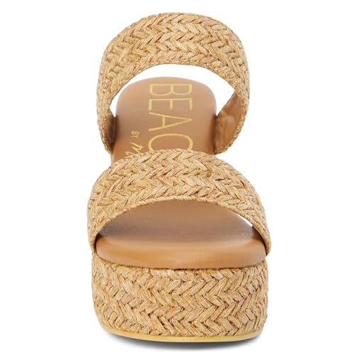 Image of BEACH by Matisse Womens Gem Platform Block Casual Sandals Casual High Heel 3 inch & Up - Off White