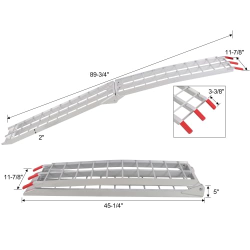 Rampas de aluminio 7.5FT para carga, capacidad 1500 lbs par miniatura 3