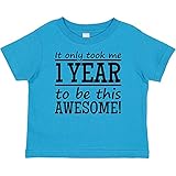 inktastic 1 Year to Be This Awesome Baby T-Shirt 18 Months Turquoise 2587d