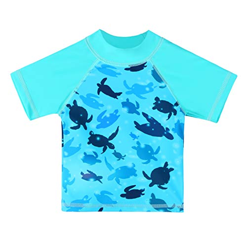 Image of XFGIRLS Toddler Boys' 2-Piece Short Sleeve Swimsuit Trunk and Rashguard