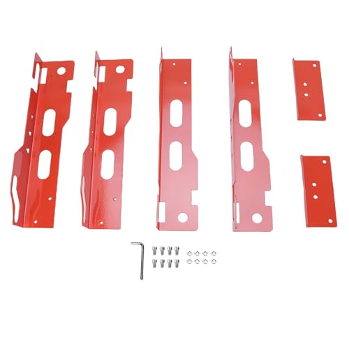 KIMISS Wheel Alignment Tool Plates Iron Accurate Measurement Secure Anti Drop Groove Wheel Toe Alignment Tool Car Sedan SUV (Orange)