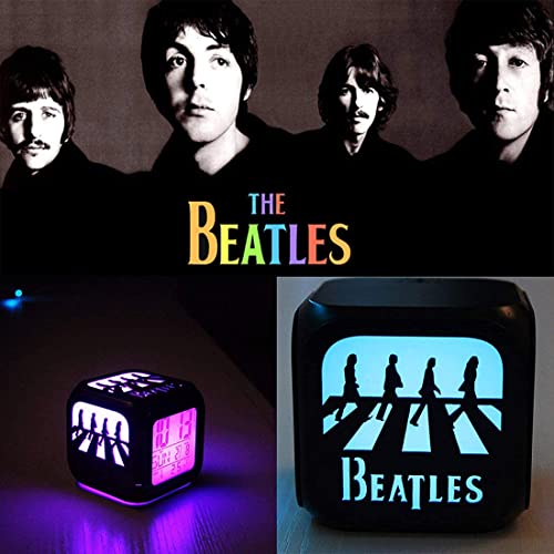 Réveil électronique 3D stéréo LED Veilleuse créative Beatles Abbey Road Réveil avec chargement USB pour cadeau d… - Les Beatles, Paul McCartney, John Lennon, RIngo Starr, George Harrison Réveil électronique 3D stéréo LED Veilleuse créative Beatles Abbey Road Réveil avec chargement USB pour cadeau d… – Image 3