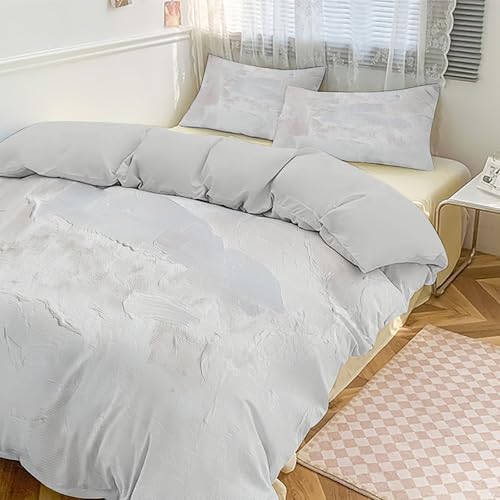 Housse de couette 140x200 fermeture éclair parure lit microfibre