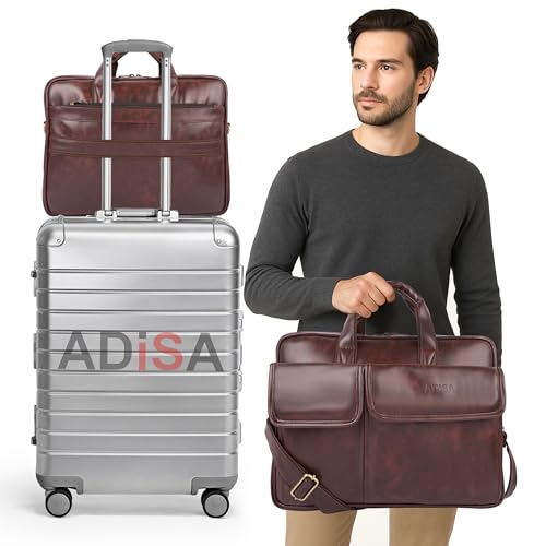 Image of ADISA Laptop Messenger Office Bag Briefcase for Work for Men (LB6055)