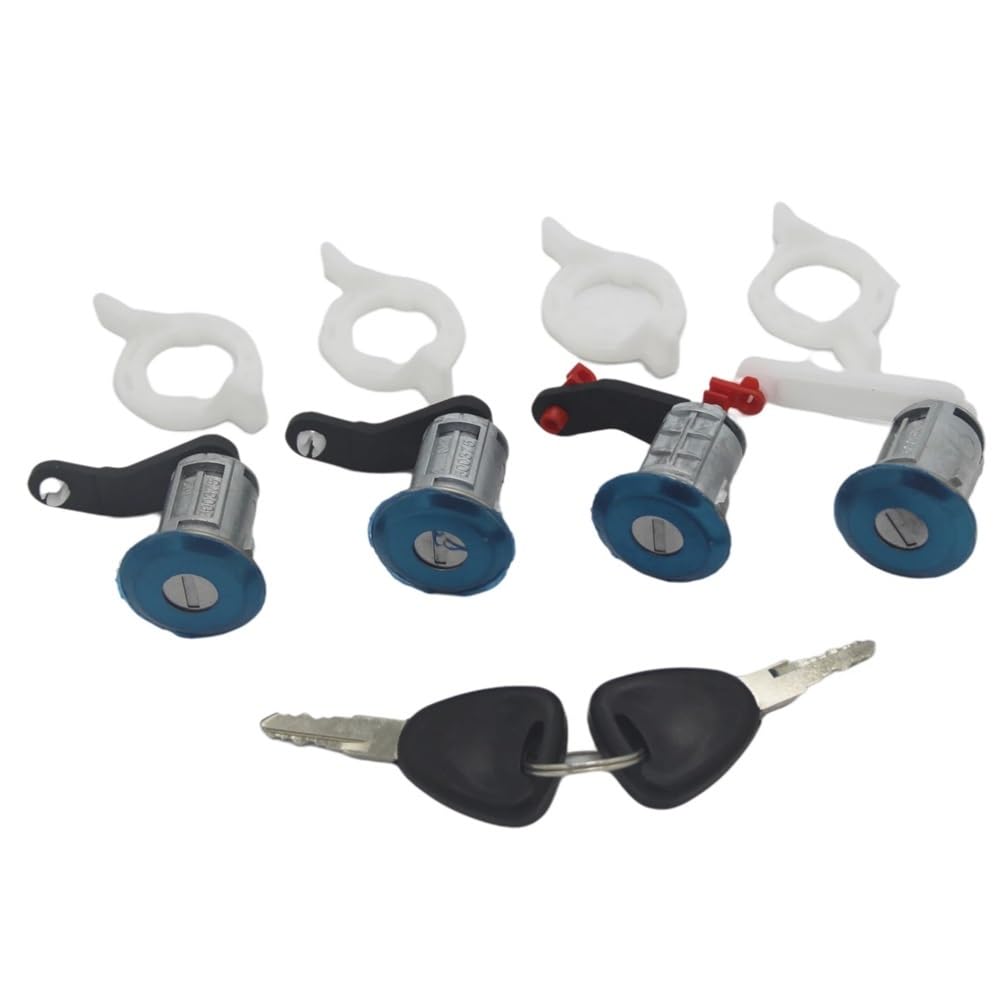 Hzsmyxgs One Color Car Door Lock 7701470944 Compatible With Master Ii 1998-2009 For Mascott 1998-2010 Al146 4Pcs Lock Set Door Barrel