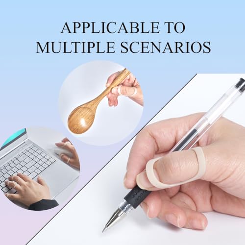 UAKIKAU Oval Finger Splint 6 pcs, Finger Splints for Arthritis, Mallet Finger, Trigger Finger Splint, hypermobility(EDS) finger For Thumb/Middle,/Index/Pinky or Ring Finger (size 5,6 each 3pcs)