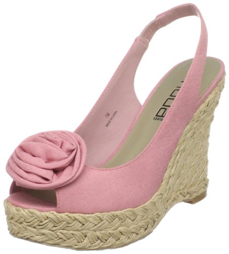 Image of Moda Spana Women's Hide Slingback Espadrille,Blush Cotton Voile,11 M US