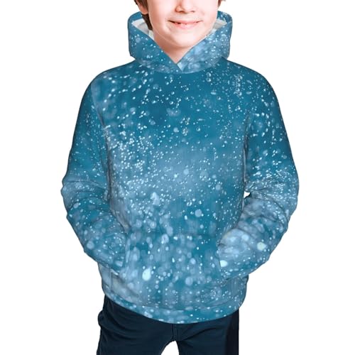 Air Bubbles in Water Kids Pullover Hoodies Boys Sweatshirts Girls Athletic Clothes with Pocket2