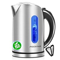 Bollitore Acqua Aigostar King 30CEA 1,7 litri, acciaio inox