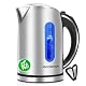 Aigostar Wasserkocher Edelstahl mit 1,7 Litern und Kalkfilter