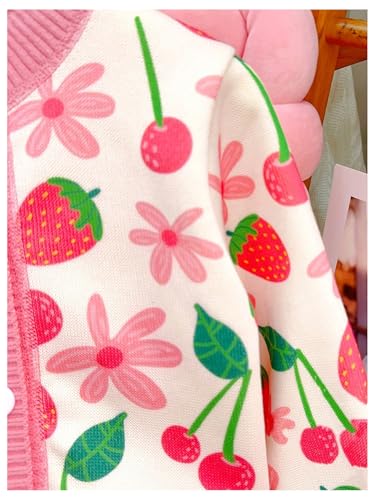 SOLY HUX Toddler Girl's Cute Printed Button Down Cardigan Sweater Knit Long Sleeve Shirts Fall Clothes4