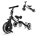 besrey Triciclos para Niños, 5 en 1 Un Bici polivalente, Adecuado para niños de 1-4 años,Triciclo,Bicicleta,Carro de Equilibrio,Caminante, Altura del Asiento Regulable, Negro