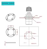 Joystick Joystick, Przemysłowa Dźwignia Sterująca SMC30A1, Drążek Do Przedpokoju, Uchwyt Uchylny, Trzy Osie + Naciśnij,dla generatora obrazów(DC 5V output RS422)