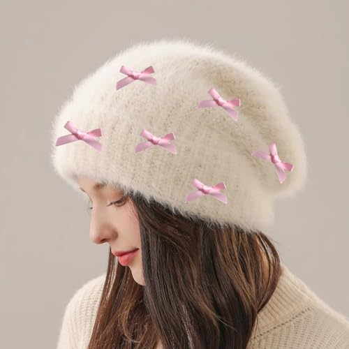Image of 30pcs Bow Charms for Socks Mini Ribbon Bow Junk Socks Charms Brooch Pins Girly Y2K Decorative Pins for Shoes Shirts Hats Socks Gloves Crafts Coquette Safety Pins Accessories Bulk (Pink)