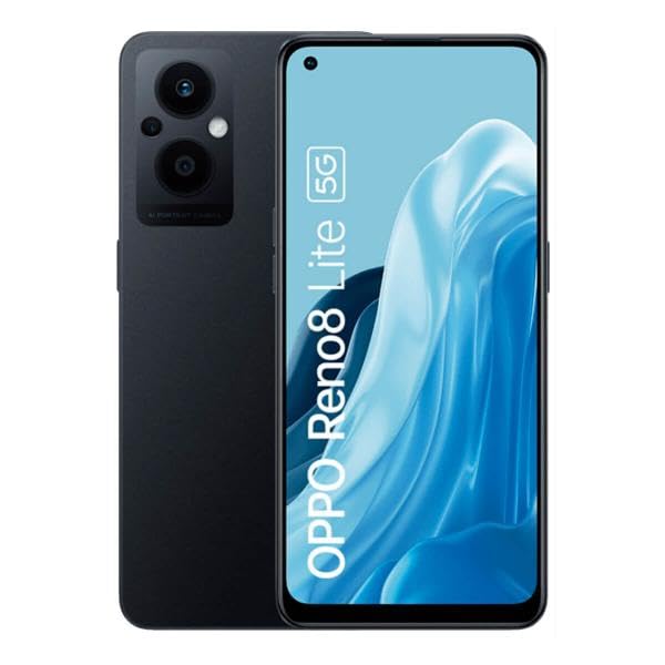 OPPO Smartphone Reno 8 Lite 6.43' 128GB RAM 8GB Dual SIM 5G Cosmic Black VODAFONE Italia Marca