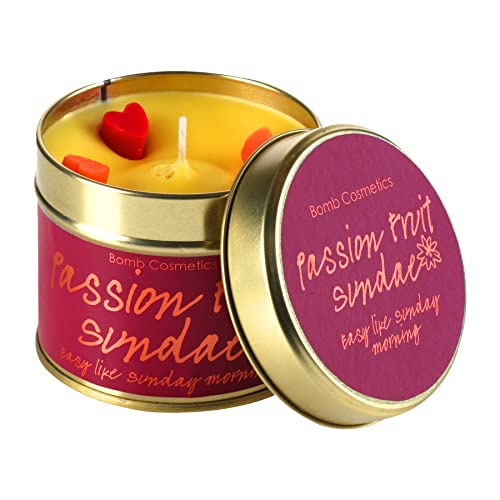 Bomb Cosmetics Passionfruit Sundae Bougie dans Une boîte en étain Senteur Fruit de la Passion