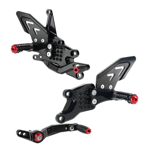 Repose-pieds arrière moto R7 2021-2024 cale-pied réglable alu CNC noir