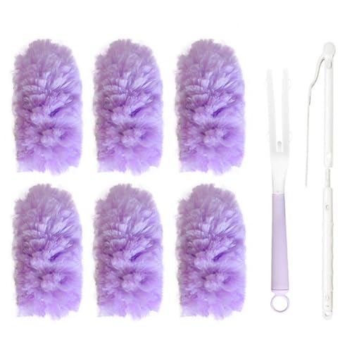 Bosiyrggrl Plumero con Aroma A Melocotón, Aspirador de Polvo Multifunción con Adsorción Electrostática, para Uso Doméstico.