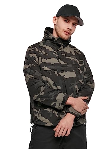 Brandit Men's Windbreaker Swedish M90 Dark Camo Size M #TOP24