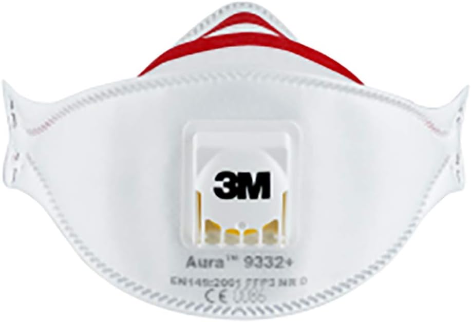 9332+ Aura Disposable Respirator Mask, Pack of 1