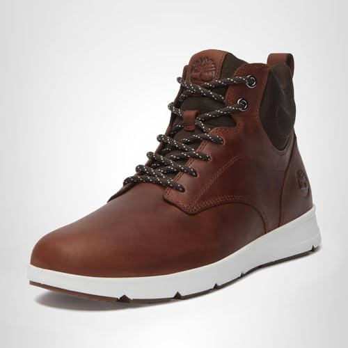 Timberland Men's Parker Street Mid Lace-Up Sneaker Boot, Rust Full Grain, 13 Medium
