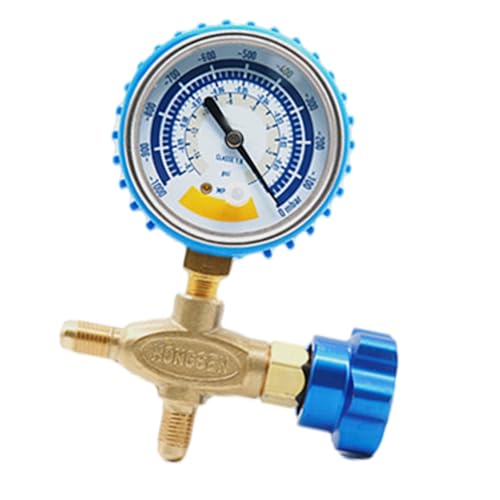 0-14psi Vacuum Gauge Stainless Steel 1/8inch Pressure for Pumps Accurate Air Gauge Automotive